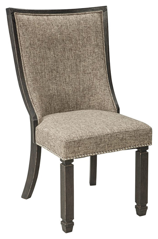 Tyler Creek - Black/Grayish Brown - Dining UPH Side Chair Cleveland Home Outlet (OH) - Furniture Store in Middleburg Heights Serving Cleveland, Strongsville, and Online