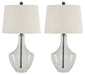 Gregsby - Clear / Black - Glass Table Lamp (Set of 2) Cleveland Home Outlet (OH) - Furniture Store in Middleburg Heights Serving Cleveland, Strongsville, and Online