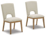 Dakmore - Linen / Brown - Dining Uph Side Chair Cleveland Home Outlet (OH) - Furniture Store in Middleburg Heights Serving Cleveland, Strongsville, and Online
