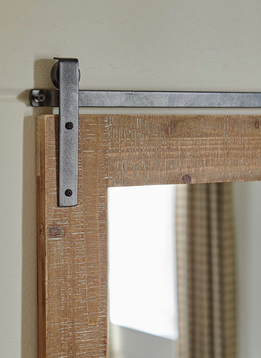 Lanie - Antique Brown - Accent Mirror Cleveland Home Outlet (OH) - Furniture Store in Middleburg Heights Serving Cleveland, Strongsville, and Online