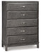 Caitbrook - Gray - Five Drawer Chest Cleveland Home Outlet (OH) - Furniture Store in Middleburg Heights Serving Cleveland, Strongsville, and Online