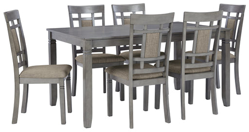 Jayemyer - Charcoal Gray - Rect Drm Table Set (Set of 7) Cleveland Home Outlet (OH) - Furniture Store in Middleburg Heights Serving Cleveland, Strongsville, and Online