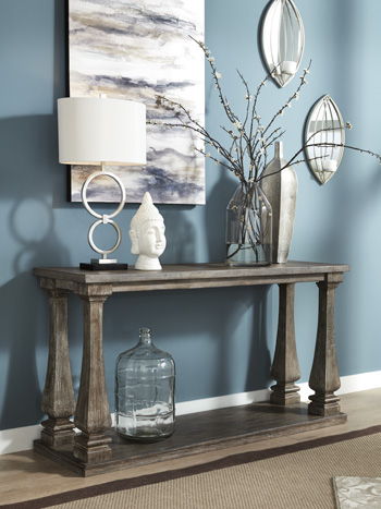 Johnelle - Gray - Sofa Table Cleveland Home Outlet (OH) - Furniture Store in Middleburg Heights Serving Cleveland, Strongsville, and Online
