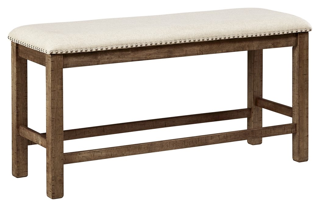 Moriville - Beige - Double Uph Bench Cleveland Home Outlet (OH) - Furniture Store in Middleburg Heights Serving Cleveland, Strongsville, and Online