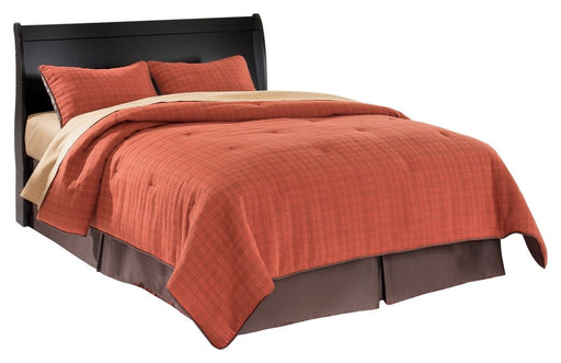 Huey - Black - Queen Sleigh Headboard Cleveland Home Outlet (OH) - Furniture Store in Middleburg Heights Serving Cleveland, Strongsville, and Online