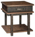 Stanah - Brown / Beige - Rectangular End Table Cleveland Home Outlet (OH) - Furniture Store in Middleburg Heights Serving Cleveland, Strongsville, and Online