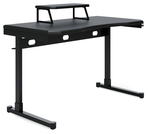 Lynxtyn - Black - Home Office Desk Cleveland Home Outlet (OH) - Furniture Store in Middleburg Heights Serving Cleveland, Strongsville, and Online