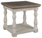 Havalance - Gray / White - Rectangular End Table Cleveland Home Outlet (OH) - Furniture Store in Middleburg Heights Serving Cleveland, Strongsville, and Online