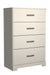 Stelsie - White - Four Drawer Chest Cleveland Home Outlet (OH) - Furniture Store in Middleburg Heights Serving Cleveland, Strongsville, and Online