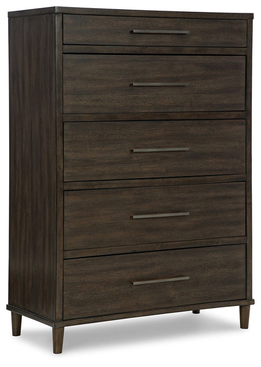 Wittland - Brown - Five Drawer Chest Cleveland Home Outlet (OH) - Furniture Store in Middleburg Heights Serving Cleveland, Strongsville, and Online