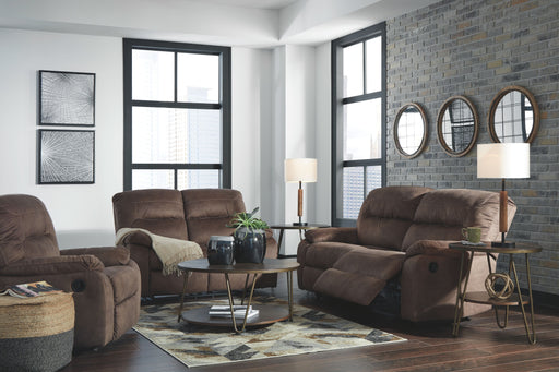 Bolzano - Coffee - 3 Pc. - Reclining Sofa, Loveseat, Rocker Recliner Cleveland Home Outlet (OH) - Furniture Store in Middleburg Heights Serving Cleveland, Strongsville, and Online