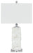 Malise - White - Alabaster Table Lamp Cleveland Home Outlet (OH) - Furniture Store in Middleburg Heights Serving Cleveland, Strongsville, and Online