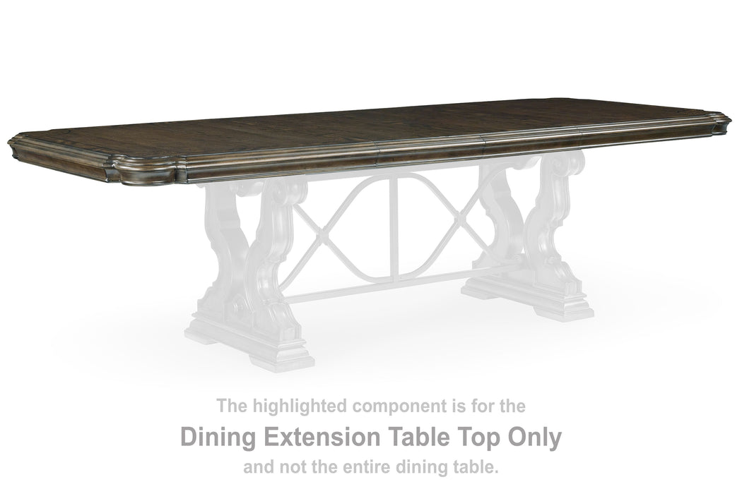 Maylee - Dark Brown - Rectangular Drm Extension Table Top