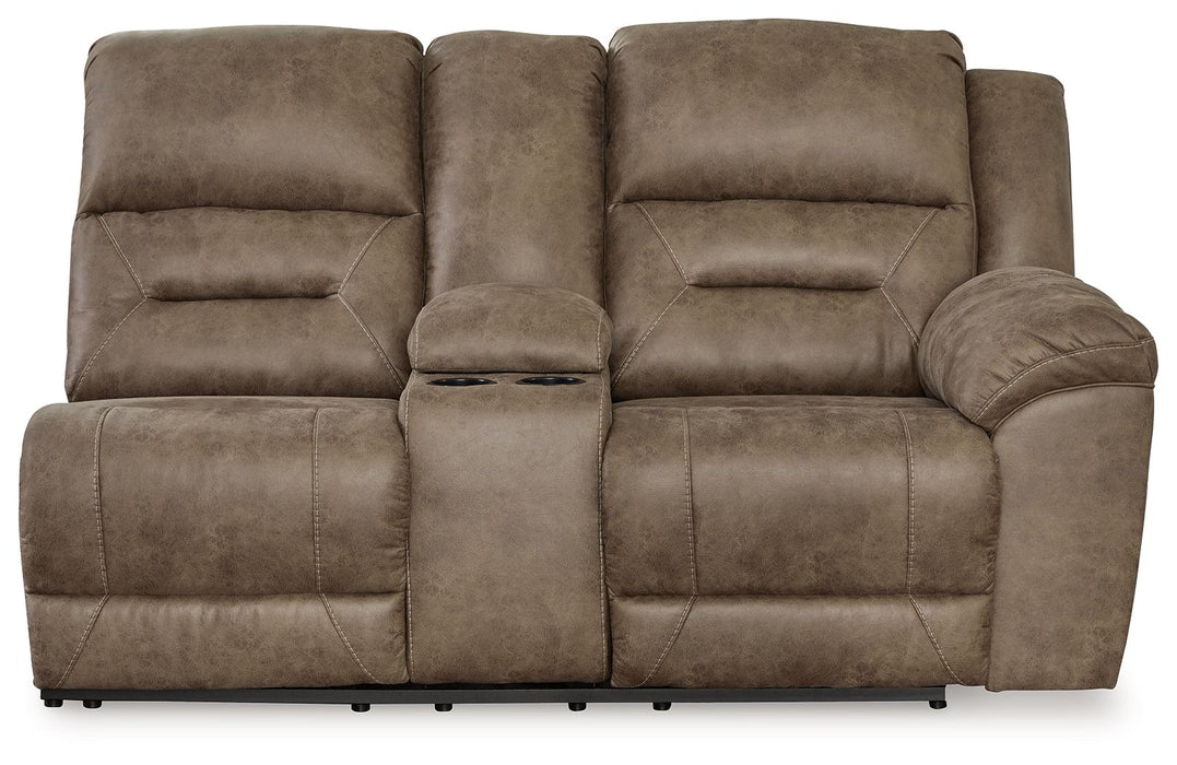 Ravenel - Fossil - Raf Dbl Power Reclining Loveseat With Console