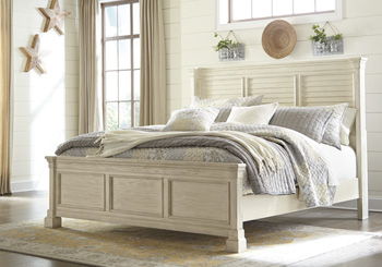 Bolanburg - Antique White - K/CK Louvered Headboard Cleveland Home Outlet (OH) - Furniture Store in Middleburg Heights Serving Cleveland, Strongsville, and Online