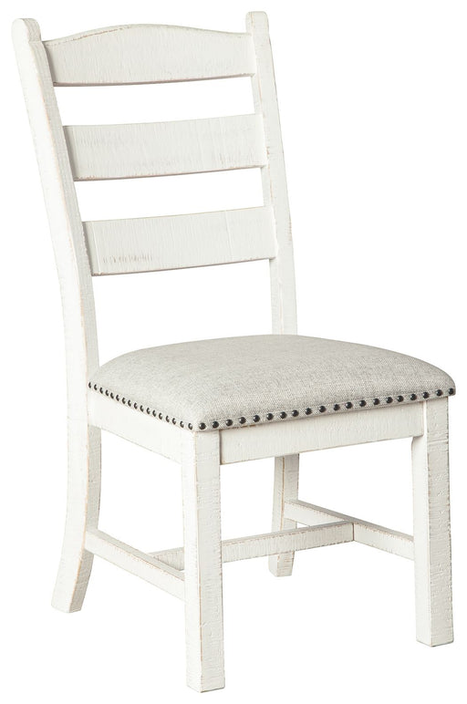 Valebeck - Beige / White - Dining Uph Side Chair (Set of 2) Cleveland Home Outlet (OH) - Furniture Store in Middleburg Heights Serving Cleveland, Strongsville, and Online