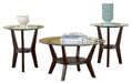 Fantell - Dark Brown - Occasional Table Set (Set of 3) Cleveland Home Outlet (OH) - Furniture Store in Middleburg Heights Serving Cleveland, Strongsville, and Online