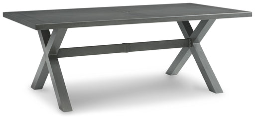 Elite Park - Gray - Rect Dining Table W/Umb Opt Cleveland Home Outlet (OH) - Furniture Store in Middleburg Heights Serving Cleveland, Strongsville, and Online