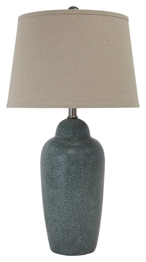 Saher - Green - Ceramic Table Lamp  - Earthy Ceramic Cleveland Home Outlet (OH) - Furniture Store in Middleburg Heights Serving Cleveland, Strongsville, and Online