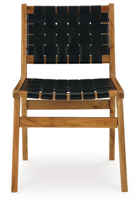 Fortmaine - Brown / Black - Dining Room Side Chair (Set of 2)