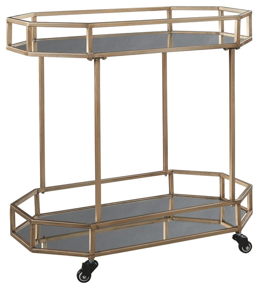 Daymont - Gold Finish - Bar Cart Cleveland Home Outlet (OH) - Furniture Store in Middleburg Heights Serving Cleveland, Strongsville, and Online