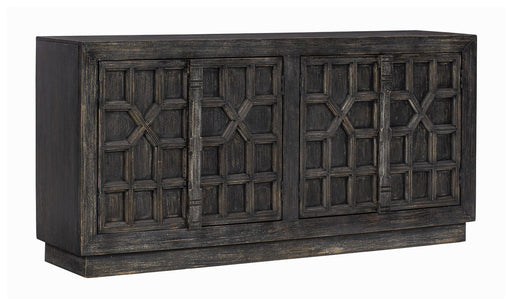 Roseworth - Distressed Black - Accent Cabinet Cleveland Home Outlet (OH) - Furniture Store in Middleburg Heights Serving Cleveland, Strongsville, and Online