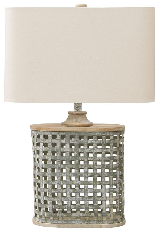 Deondra - Gray - Metal Table Lamp Cleveland Home Outlet (OH) - Furniture Store in Middleburg Heights Serving Cleveland, Strongsville, and Online