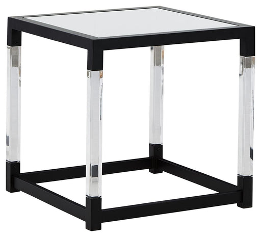 Nallynx - Metallic Gray - Square End Table Cleveland Home Outlet (OH) - Furniture Store in Middleburg Heights Serving Cleveland, Strongsville, and Online