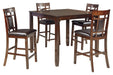 Bennox - Brown - Drm Counter Table Set (Set of 5) Cleveland Home Outlet (OH) - Furniture Store in Middleburg Heights Serving Cleveland, Strongsville, and Online