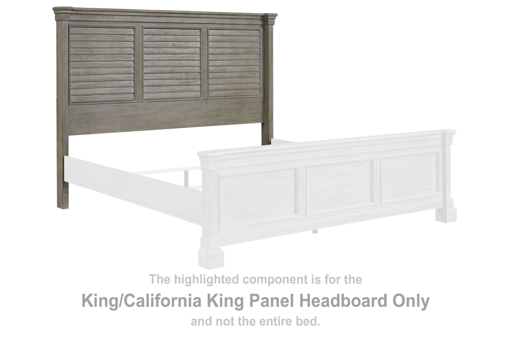 Moreshire - Bisque - King/Cal King Panel Headboard Cleveland Home Outlet (OH) - Furniture Store in Middleburg Heights Serving Cleveland, Strongsville, and Online