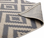 Jagged Geometric Diamond Trellis 5x8 Indoor and Outdoor Area Rug in Gray and Beige Cleveland Home Outlet (OH) - Furniture Store in Middleburg Heights Serving Cleveland, Strongsville, and Online