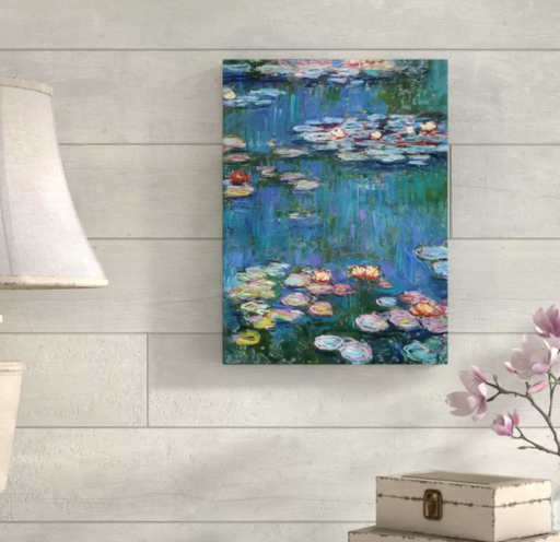 Waterlilies Classic by Claude Monet - Wrapped Canvas Painting Cleveland Home Outlet (OH) - Furniture Store in Middleburg Heights Serving Cleveland, Strongsville, and Online