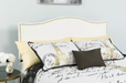 Flash Furniture Lexington Arched Upholstered Headboard with Accent Nail Trim King White Cleveland Home Outlet (OH) - Furniture Store in Middleburg Heights Serving Cleveland, Strongsville, and Online