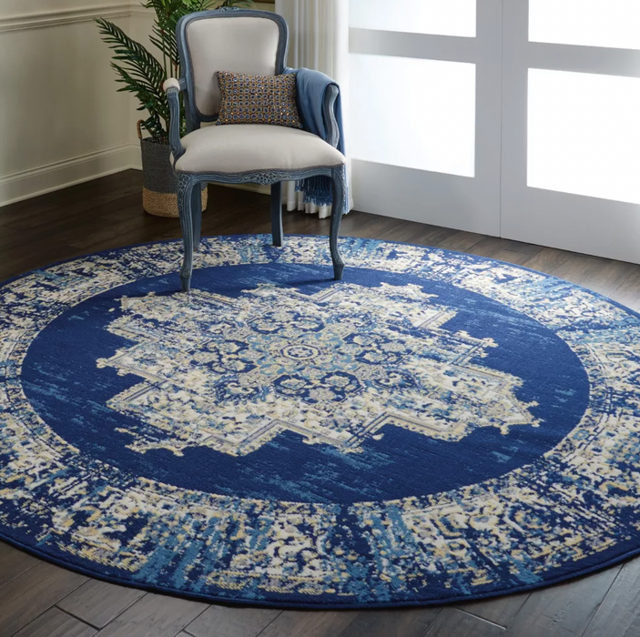 8' Round Nourison Grafix Center Medallion Area Rug Cleveland Home Outlet (OH) - Furniture Store in Middleburg Heights Serving Cleveland, Strongsville, and Online