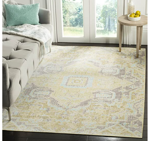 Square 6' Chauncey Oriental Yellow Area Rug Cleveland Home Outlet (OH) - Furniture Store in Middleburg Heights Serving Cleveland, Strongsville, and Online