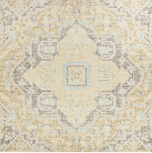 Square 6' Chauncey Oriental Yellow Area Rug Cleveland Home Outlet (OH) - Furniture Store in Middleburg Heights Serving Cleveland, Strongsville, and Online