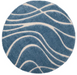 Round 4' Stacie Abstract Blue/Cream Area Rug Cleveland Home Outlet (OH) - Furniture Store in Middleburg Heights Serving Cleveland, Strongsville, and Online