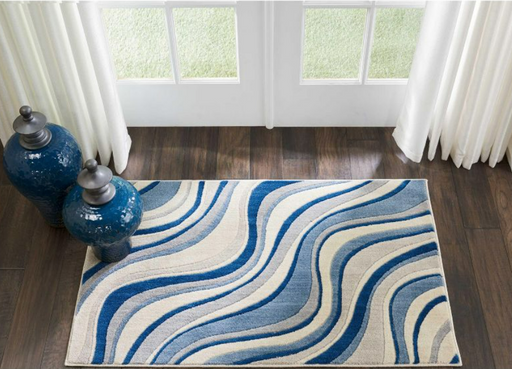 2'6' x 4' Nourison Somerset Ivory Blue Area Rug Cleveland Home Outlet (OH) Furniture Store in Cleveland Ohio