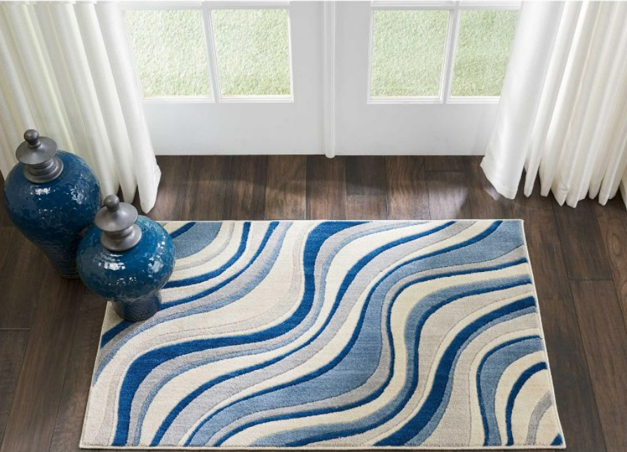2'6' x 4' Nourison Somerset Ivory Blue Area Rug Cleveland Home Outlet (OH) Furniture Store in Cleveland Ohio