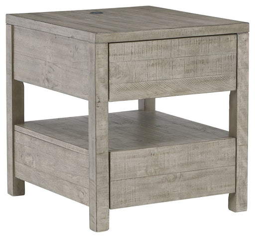 Krystanza - Weathered Gray - Rectangular End Table Cleveland Home Outlet (OH) - Furniture Store in Middleburg Heights Serving Cleveland, Strongsville, and Online