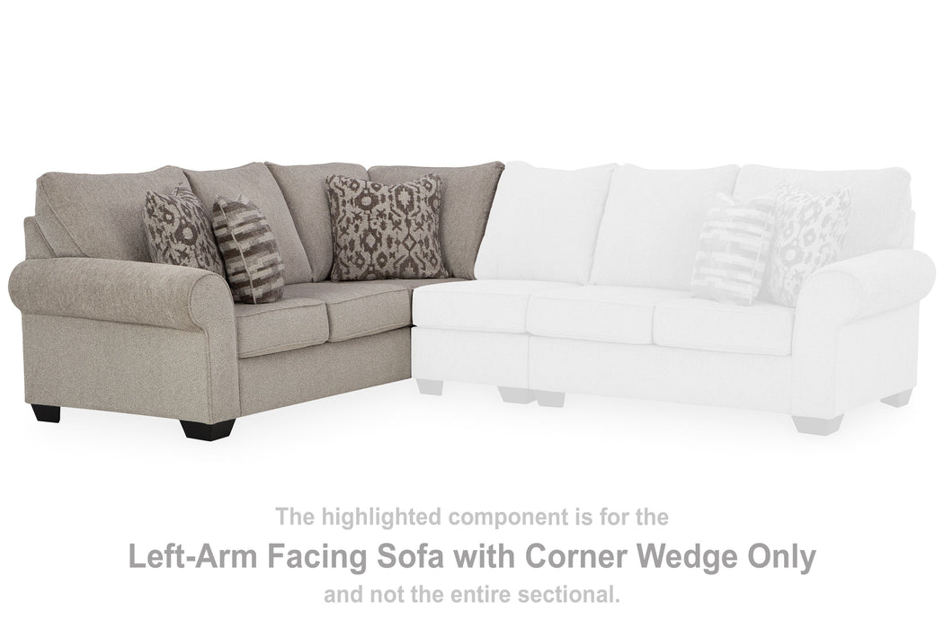 Claireah - Umber - Laf Sofa With Corner Wedge