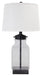 Sharolyn - Transparent / Silver Finish - Glass Table Lamp Cleveland Home Outlet (OH) - Furniture Store in Middleburg Heights Serving Cleveland, Strongsville, and Online