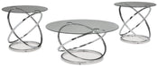 Hollynyx - Chrome Finish - Occasional Table Set (Set of 3) Cleveland Home Outlet (OH) - Furniture Store in Middleburg Heights Serving Cleveland, Strongsville, and Online