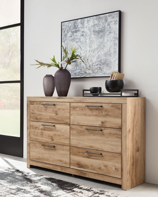 Hyanna - Tan - Six Drawer Dresser Cleveland Home Outlet (OH) - Furniture Store in Middleburg Heights Serving Cleveland, Strongsville, and Online