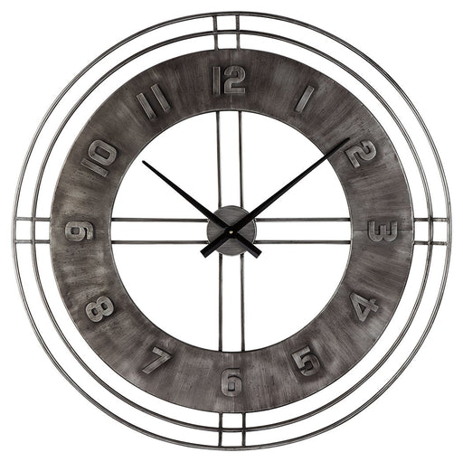 Ana - Antique Gray - Wall Clock Cleveland Home Outlet (OH) - Furniture Store in Middleburg Heights Serving Cleveland, Strongsville, and Online