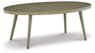 Swiss Valley - Beige - Oval Cocktail Table Cleveland Home Outlet (OH) - Furniture Store in Middleburg Heights Serving Cleveland, Strongsville, and Online
