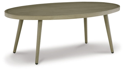 Swiss Valley - Beige - Oval Cocktail Table Cleveland Home Outlet (OH) - Furniture Store in Middleburg Heights Serving Cleveland, Strongsville, and Online