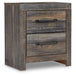 Drystan - Brown / Beige - Two Drawer Night Stand Cleveland Home Outlet (OH) - Furniture Store in Middleburg Heights Serving Cleveland, Strongsville, and Online