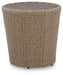 Danson - Beige - Round End Table Cleveland Home Outlet (OH) - Furniture Store in Middleburg Heights Serving Cleveland, Strongsville, and Online