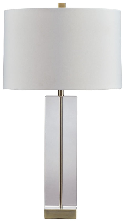 Teelsen - Clear / Gold Finish - Crystal Table Lamp Cleveland Home Outlet (OH) - Furniture Store in Middleburg Heights Serving Cleveland, Strongsville, and Online